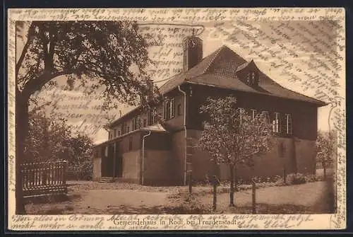 AK Rodt bei Freudenstadt, Partie am Gemeindehaus