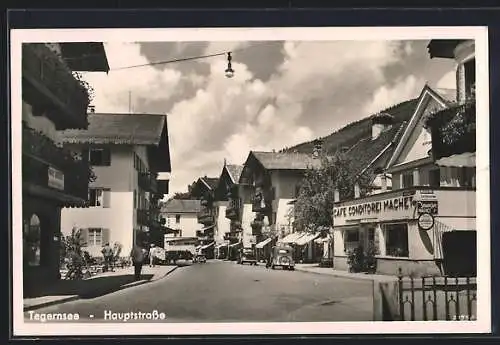 AK Tegernsee, Café-Konditorei Machet an der Hauptstrasse