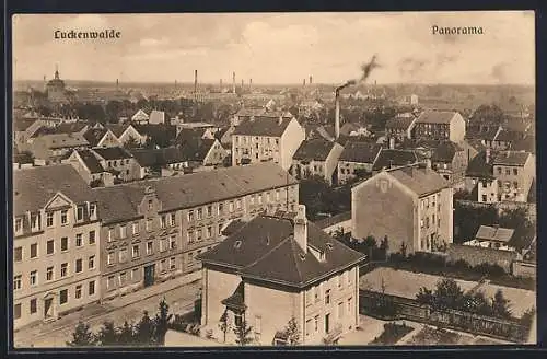 AK Luckenwalde, Panoramablick über die Ortschaft