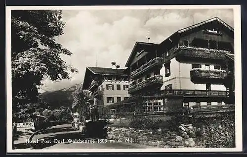 AK Dorf Walchensee, Hotel Post