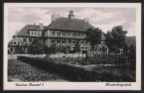 AK Castrop-Rauxel, Blick in die Hindenburgschule