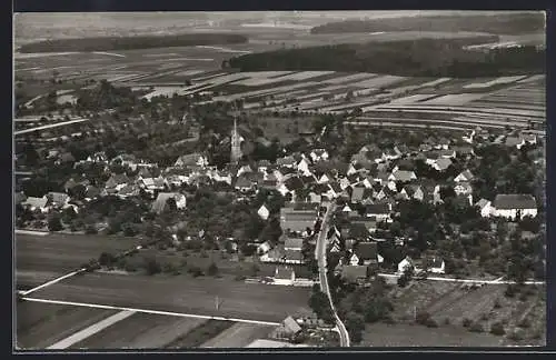 AK Vollmaringen /Horb, Gesamtansicht vom Flugzeug aus