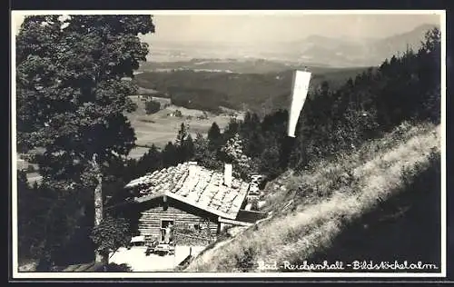 AK Bad Reichenhall, Bildstöckelalm aus der Vogelschau