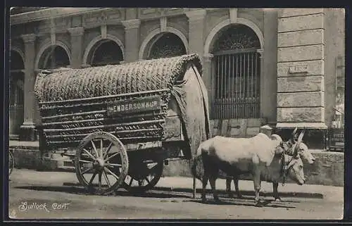 AK Sri-Lanka-Ceylon, Bullock Cart, Ochsen-Gespann