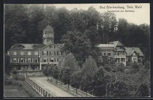 AK Bad Blankenburg /Thür. Wald, Sanatorium am Goldberg