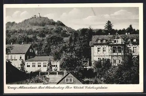 AK Bad Blankenburg, Christl. Erholungsheim, Evang. Allianzhaus