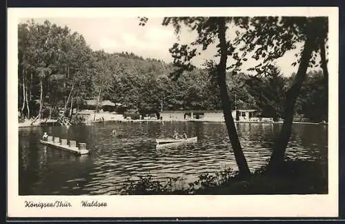 AK Königsee /Thür., Blick über den Waldsee