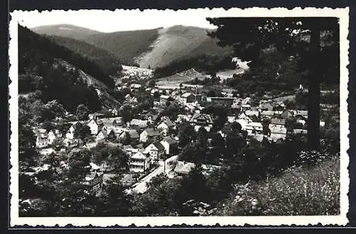 AK Sitzendorf im Schwarzatal, Blick vom Sommerberg