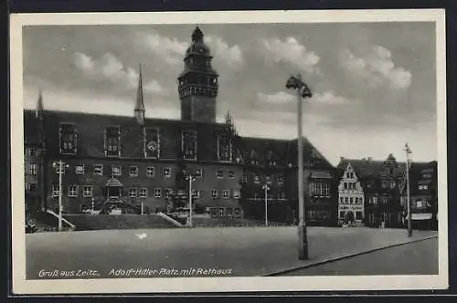 AK Zeitz, Platz mit Rathaus