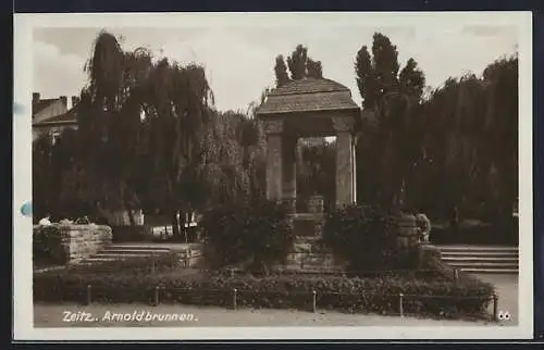 AK Zeitz, Partie am Arnoldbrunnen