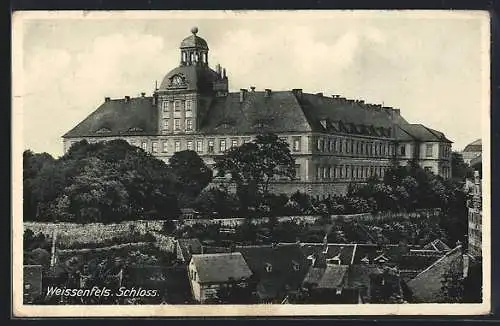 AK Weissenfels, Teilansicht mit Schloss