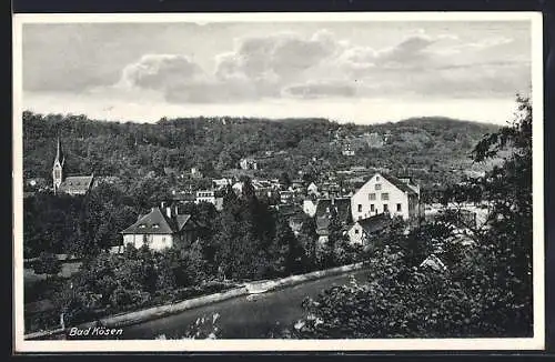 AK Bad Kösen, Ortsansicht am Fluss