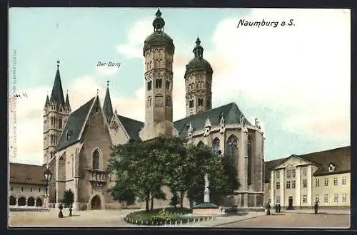 AK Naumburg a. S., Dom mit Vorplatz