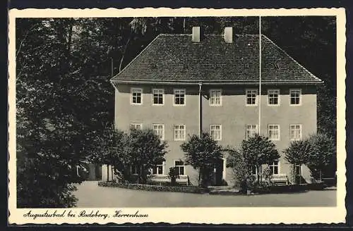 AK Augustusbad bei Radeberg, Das Herrenhaus