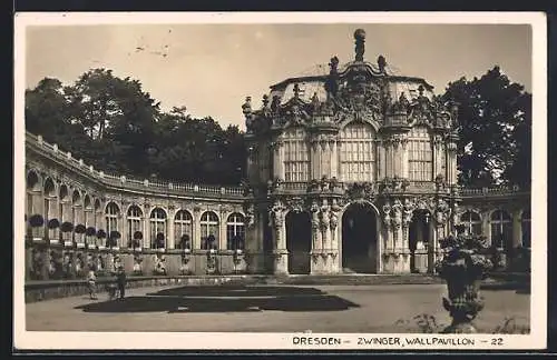 AK Dresden, Wallpavillon im Kgl. Zwinger