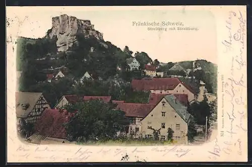 AK Streitberg /Fränkische Schweiz, Teilansicht mit Streitburg