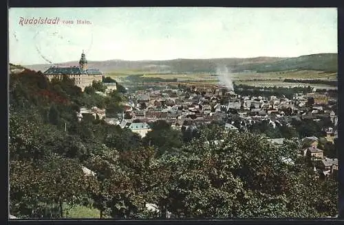 AK Rudolstadt, Gesamtansicht vom Hain