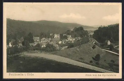 AK Paulinzella i. Thür., Blick von der Spittelseite