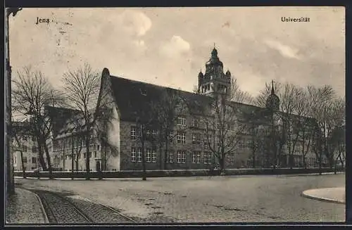 AK Jena, Strassenpartie mit Universität