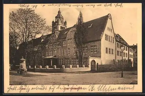 AK Jena, Neue Universität mit Litfasssäule