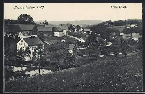 AK Nassau /Sächs. Erzgeb., Ansicht unterer Teil