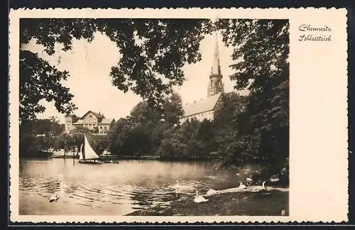 AK Chemnitz, Schlossteich mit Booten