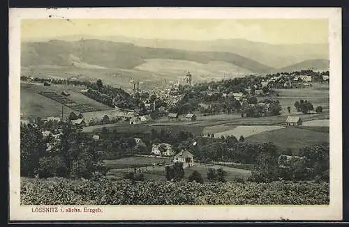 AK Lössnitz / Erzg., Panorama