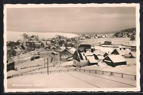 AK Carlsfeld / Erzgeb., Panorama im Winterglanz