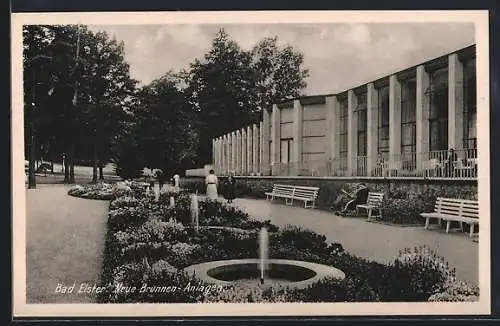 AK Bad Elster, Neue Brunnen-Anlagen