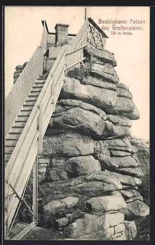 AK Jahnsbach, Besteigbarer Felsen des Greifensteins