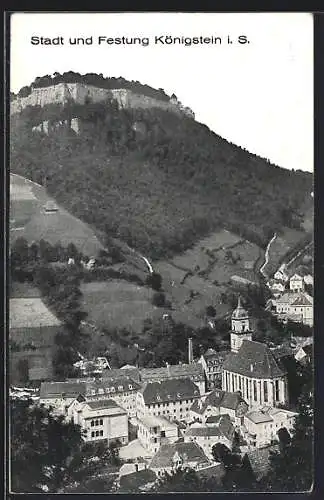 AK Königstein i. S., Stadt und Festung