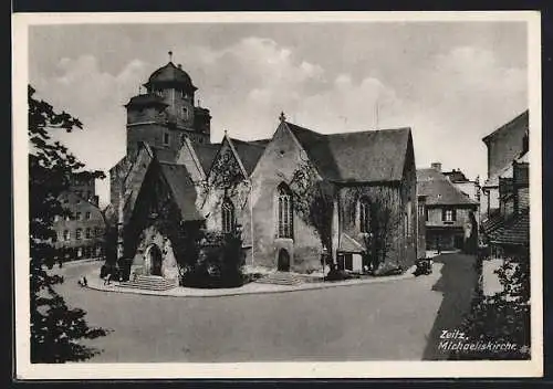 AK Zeitz, Partie an der Michaeliskirche