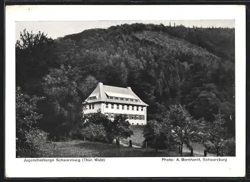 AK Schwarzburg /Thür. Wald, Jugendherberge am Berg