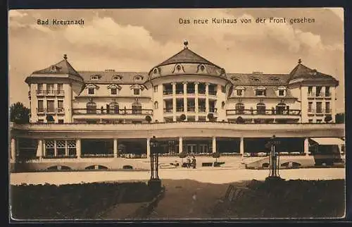 AK Bad Kreuznach, Neues Kurhaus von der Front gesehen