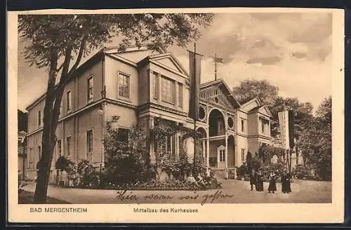 AK Bad Mergentheim, Mittelbau des Kurhauses