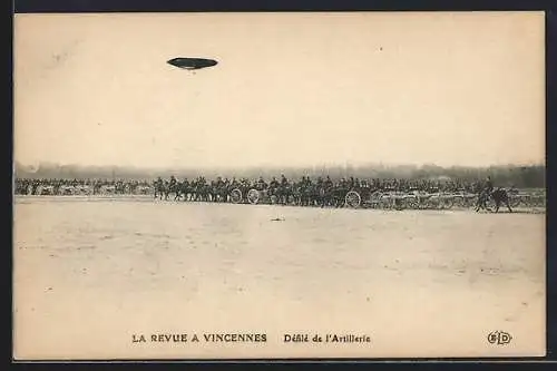 AK Vincennes, Défilé de l`Artillerie, Zeppelin