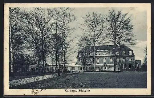 AK Mülheim /Ruhr, Speldorf, Kurhaus Solbad Raffelberg, Südseite