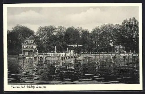 AK Berlin-Wannsee, Restaurant Schloss Wannsee