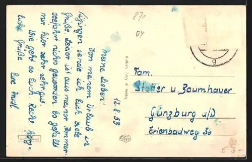 AK Kitzingen a. Main, Marktplatz mit Rathaus