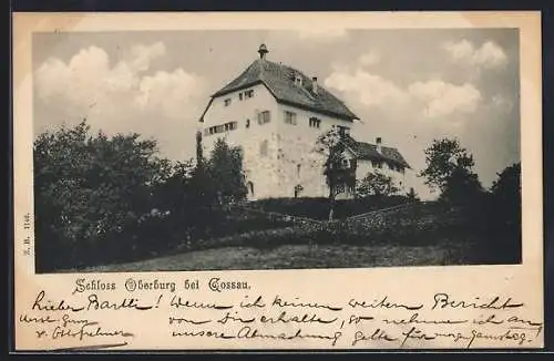 AK Gossau, Schloss Oberburg um 1900