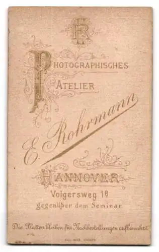 Fotografie E. Rohrmann, Hannover, Soldat in Uniform Rgt. 73