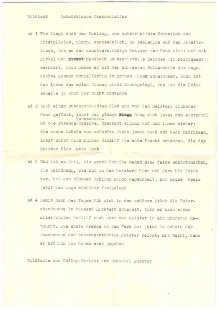 19 Fotografien Wilhelm Sturm, Ansicht Gablonz / Böhmen, Haida Glasmanufaktur, Handwerker produzieren Kristallglas u.a. 21