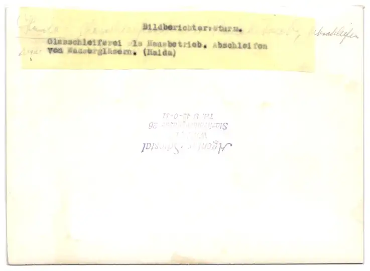 19 Fotografien Wilhelm Sturm, Ansicht Gablonz / Böhmen, Haida Glasmanufaktur, Handwerker produzieren Kristallglas u.a. 36