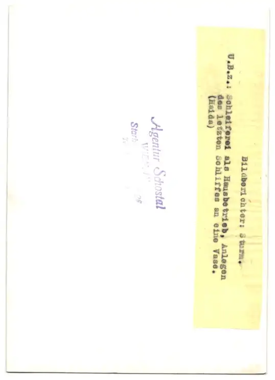 19 Fotografien Wilhelm Sturm, Ansicht Gablonz / Böhmen, Haida Glasmanufaktur, Handwerker produzieren Kristallglas u.a. 43