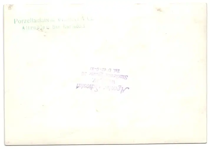 7 Fotografien Wilhelm Sturm, Ansicht Karlsbad, Porzellanfabrik Victoria AG, Porzellanmaler & Ausstellungssaal 12