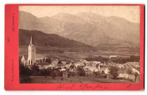 Fotografie Friedr. Hochreiter, Wind. Garsten, Ansicht Windischgarsten, Blick nach dem Ort mit Kirche