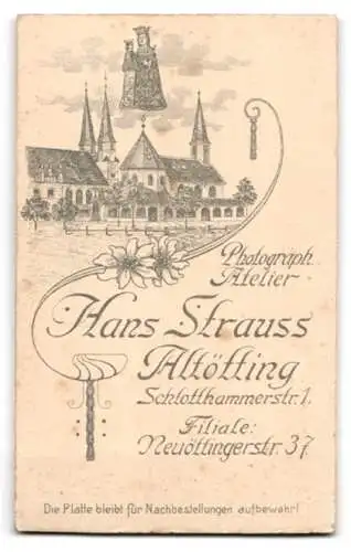 Fotografie Hans Strauss, Altötting, bayerischer Soldat in Uniform nebst Pickelhaube
