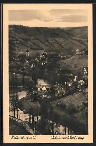 AK Rothenburg / Tauber, Blick nach Detwang