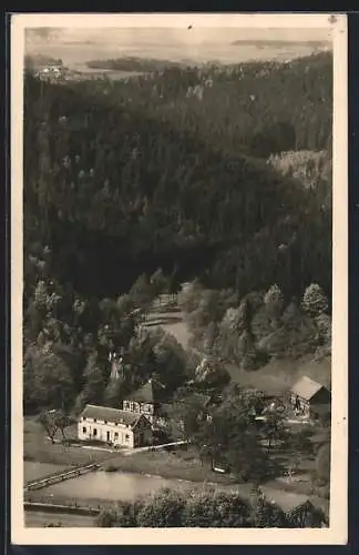 AK Berga / Elster, Gasthaus Clodramühle von Walter van Riesen