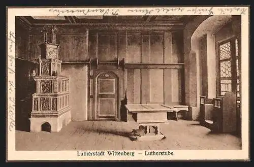 AK Wittenberg / Elbe, Lutherstube, Innenansicht